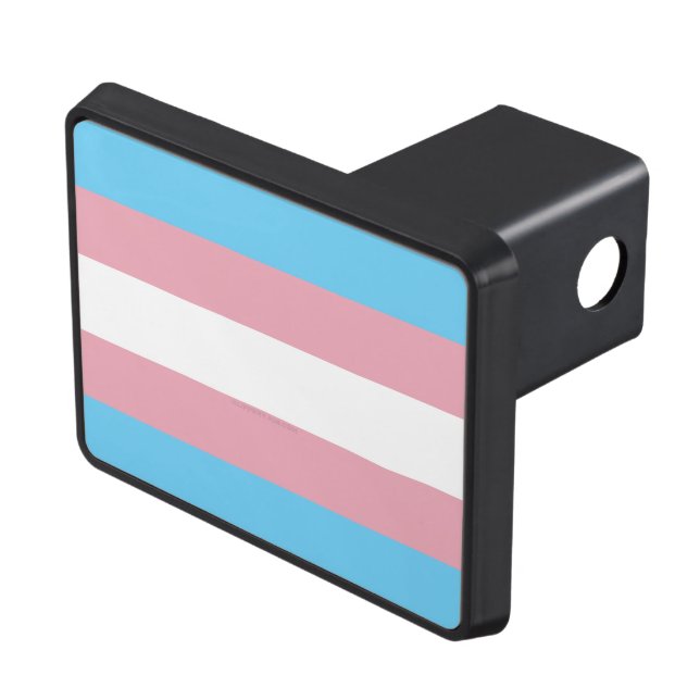 Cache Pour Crochet De Remorquage SlipperyJoe's transgenre pride drapeau de la diver (haut Droit)