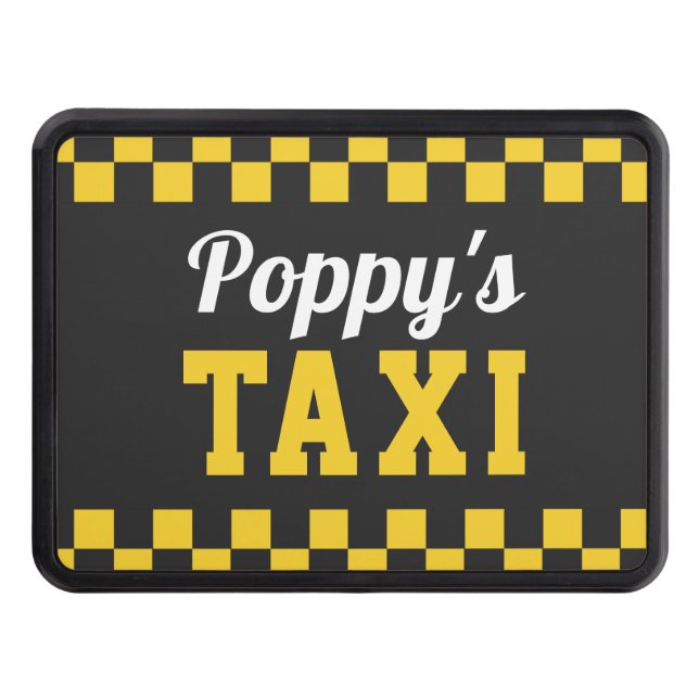 Cache Pour Crochet De Remorquage Taxi de Poppy | Nom de grand-père drôle (Devant)