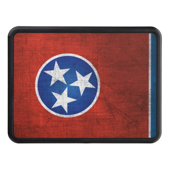 Cache Pour Crochet De Remorquage Tennessee State Flag Hitch Cover (Devant)