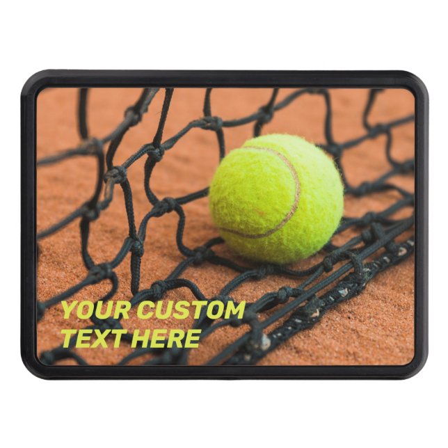 Cache Pour Crochet De Remorquage Tennis de texte personnalisé (Devant)