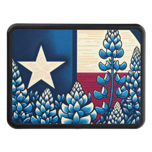 Cache Pour Crochet De Remorquage Texas Bluebonnets State Flag Texan Pride