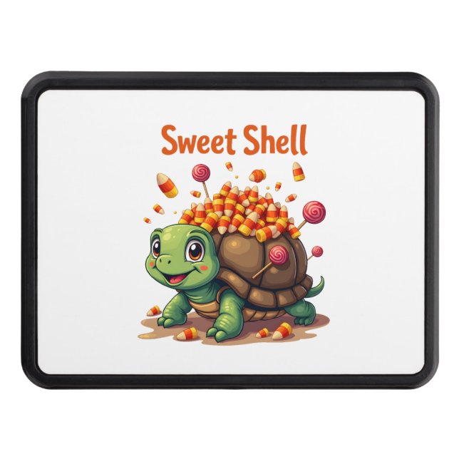 Cache Pour Crochet De Remorquage Tortue coquille de bonbons (Devant)