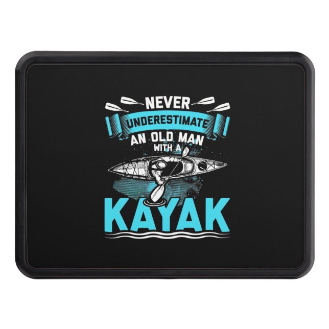 Cache Pour Crochet De Remorquage Un Vieux Homme Avec Un Kayak (Devant)