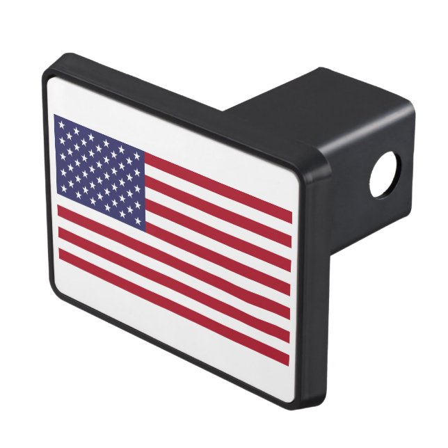 Cache Pour Crochet De Remorquage USA Flag Trailer Hitch Cover (haut Droit)