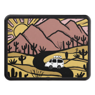 Cache Pour Crochet De Remorquage Vanlife Camping Vintage Van Desert Mountain