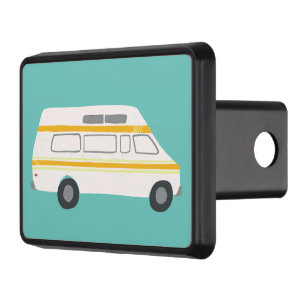 Cache Pour Crochet De Remorquage Vanlife Camping Vintage Van Motif