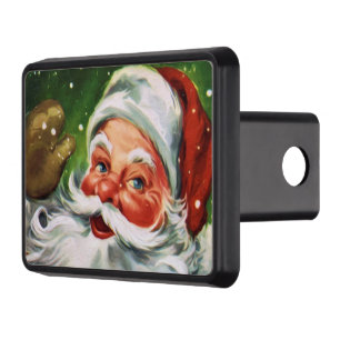 Cache Pour Crochet De Remorquage Vintage Santa Face 1