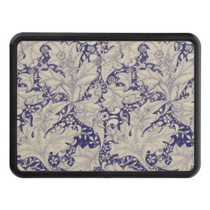 Cache Pour Crochet De Remorquage William Morris Wallflower bleu damas floral