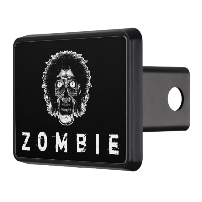 Cache Pour Crochet De Remorquage ZOMBIE - Noir & Blanc (Gauche)