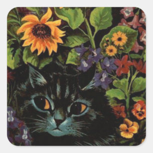 Cachet en fleurs de Louis Wain Sticker Sheet