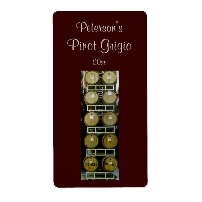 Cachets De Vins Étiquette Maison (Devant)