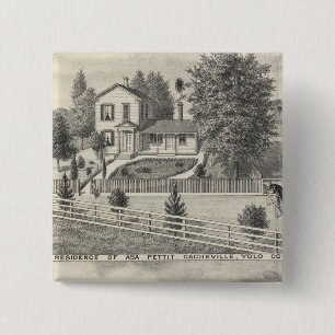 Cacheville res, Madison mill 2 Inch Square Button