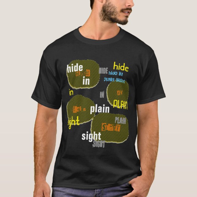 Cachez dans le T-shirt simple de vue (Devant)