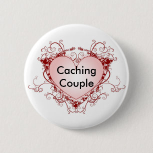 Caching Couple Geocaching Swag Pin