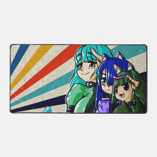 CachyTrio Desk Mat (Front)