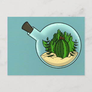 Cact in the glass postcard