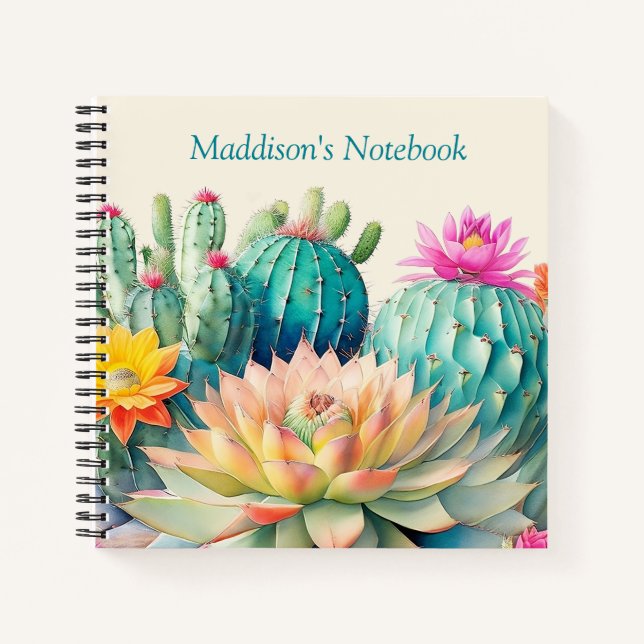 Cacti And Succulent Notebook (Front)