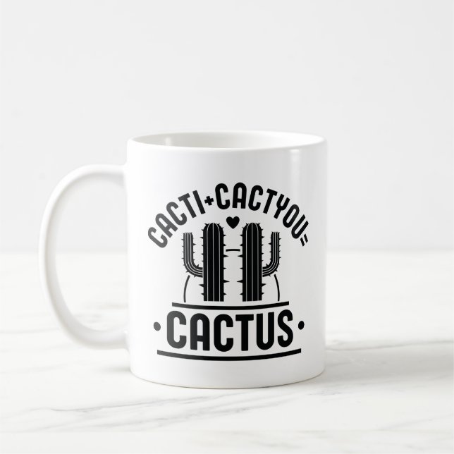 Cacti Cactyou Cactus Coffee Mug (Left)