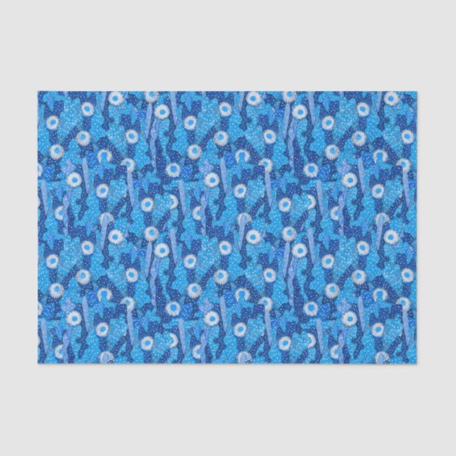 Cacti Camo Cactus Succulent Flower Floral Pattern Tissue Paper (Front)