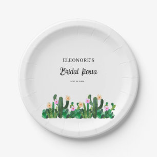 Cacti flowers  Bridal Fiesta  Paper Plate