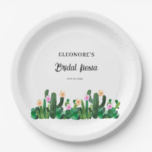 Cacti flowers  Bridal Fiesta  Paper Plate