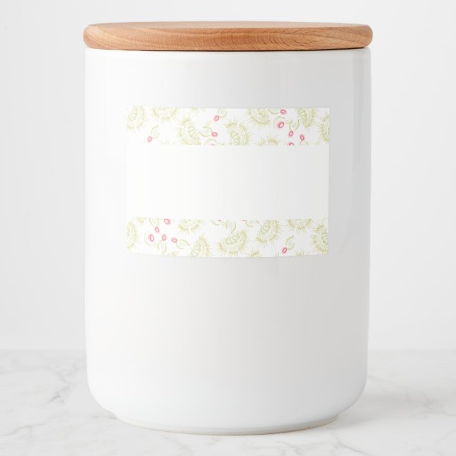 Cacti flowers food label (Front)