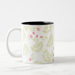 Cacti flowers Two-Tone coffee mug