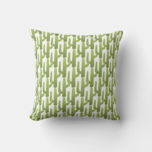 Cacti Green  Throw Pillow