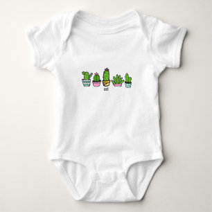 cacti grouping baby bodysuit