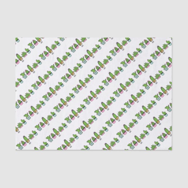 cacti grouping tissue paper (Front)