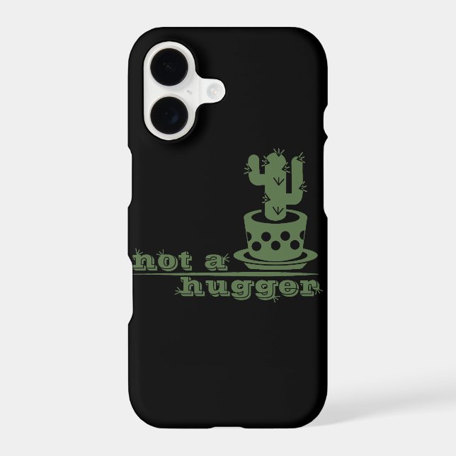 Cacti Not a hugger cactus funny saying Samsung Galaxy S21 Case (Back)