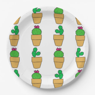 Cacti Paper Plate