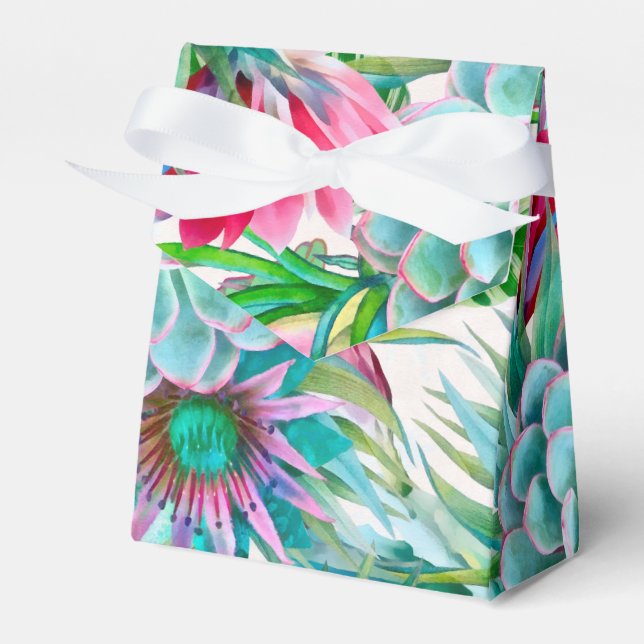 Cacti Pattern Favor Box (Front Side)