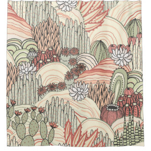 Cacti Succulents Outdoor Landscape Pattern