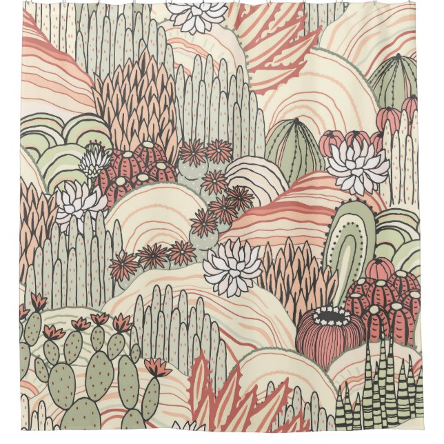 Cacti Succulents Outdoor Landscape Pattern (Front)