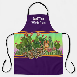 Cacti & Succulents pattern Apron
