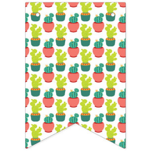 Cacti Succulents Plants Mexican Cinco de Mayo Bunting Flags