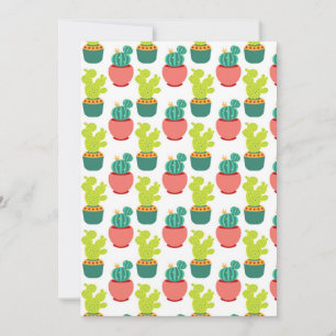 Cacti Succulents Plants Mexican Cinco de Mayo Thank You Card