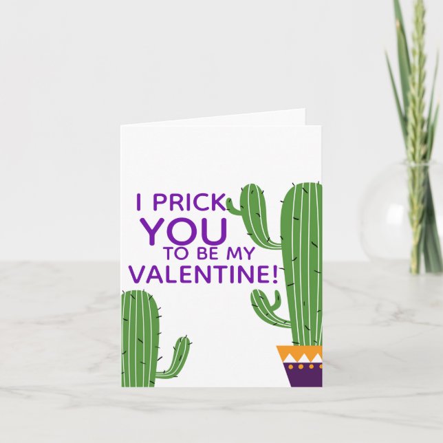 Cacti Valentine's Card (Front)