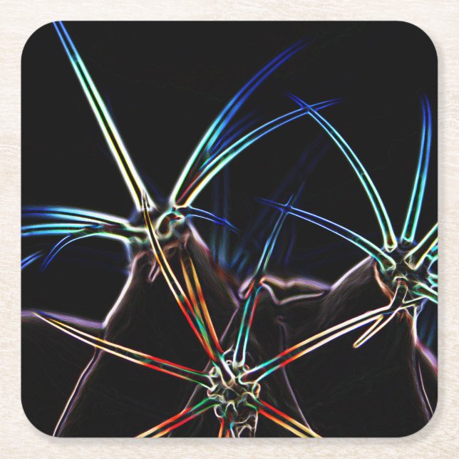 Cactus 1 coastercnm square paper coaster (Front)