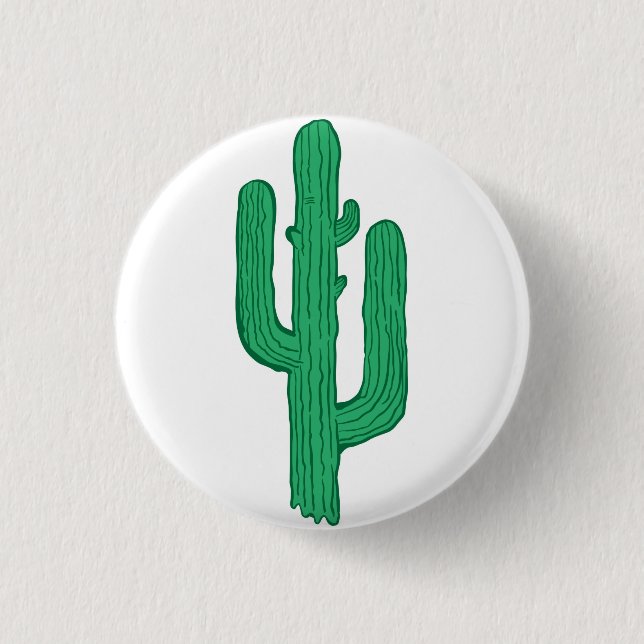 cactus 1 inch round button (Front)