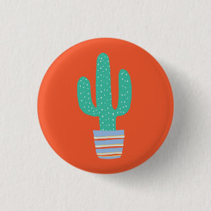 Cactus 1 Inch Round Button