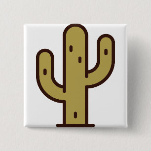 cactus 2 inch square button