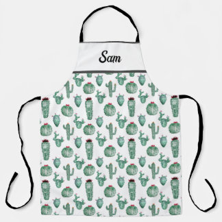 Cactus All Over Print Apron, Personalize this  Apron