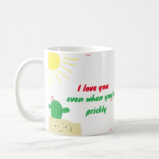 cactus amour mug (Gauche)
