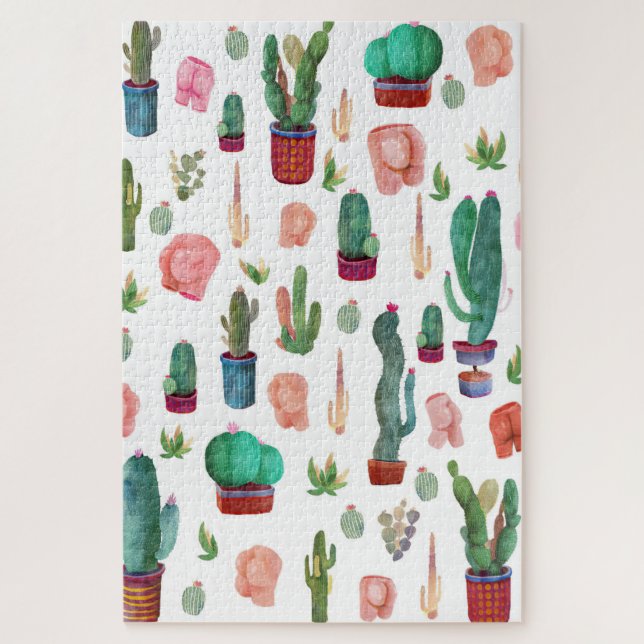 Cactus and Butts Jigsaw Puzzle (Vertical)