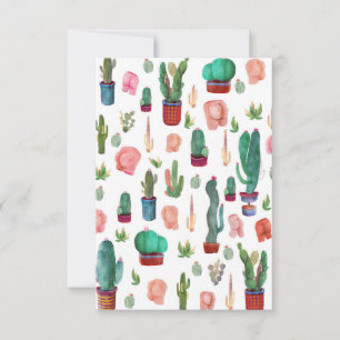 Cactus and Butts RSVP Card