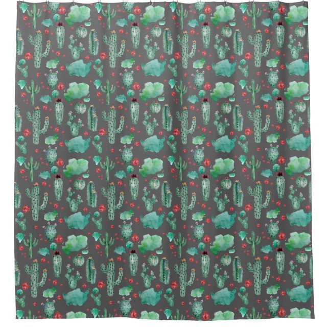 cactus and ladybug pattern - black background (Front)