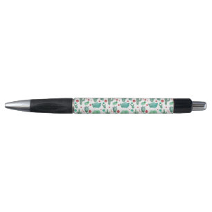cactus and ladybug pattern - pen