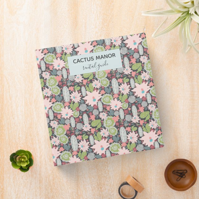 Cactus And Succulents Plants Vacation Rental Guide Binder (In Situ)